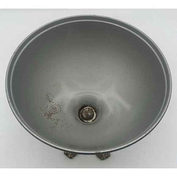 Vtg Wailing Wall ISRAEL BLUE ENAMEL Metal DISH COVERED COMPOTE JUDAICA - Picture 2 of 6